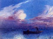 Boating at Night in Briere unknow artist